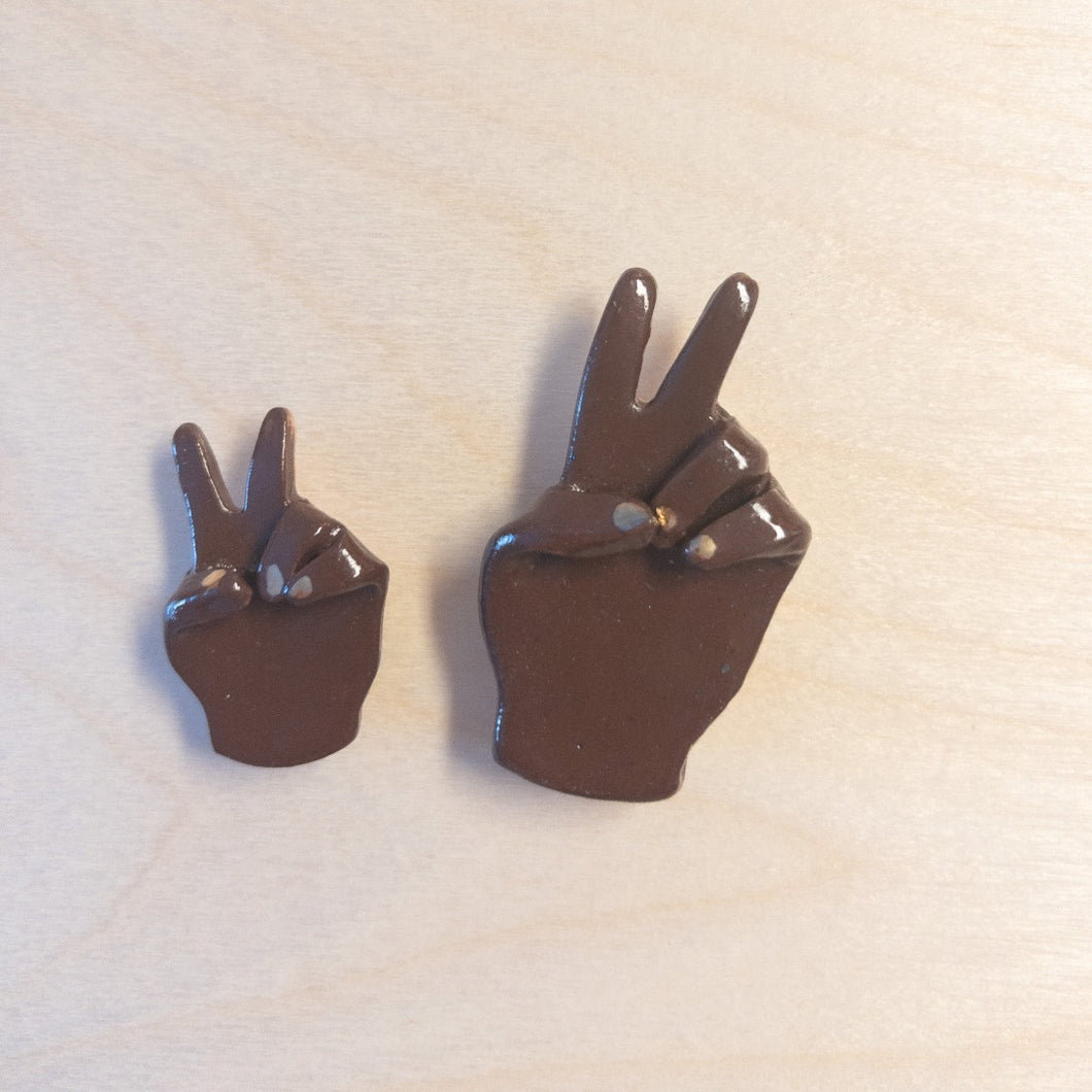 Peace Sign Hand Magnet